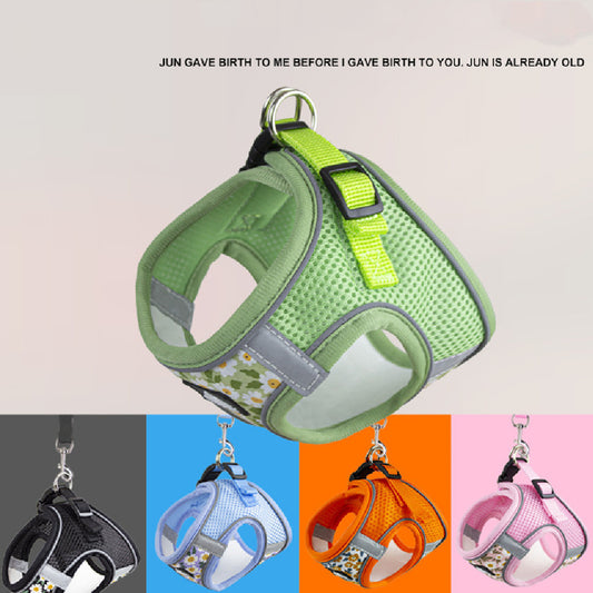 Dog Rope Leash Anti Breaking Loose Breathable Chest Strap